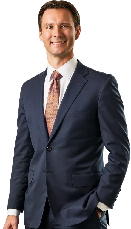 Portrait of Patrick A. Salvi II, a smiling and approachable attorney in a suit and tie. His warm expression conveys trust and empathy. As a skilled Chicago Birth Injury Attorney, Patrick A. Salvi II offers compassionate and knowledgeable legal guidance to families navigating the complexities of birth injury cases.