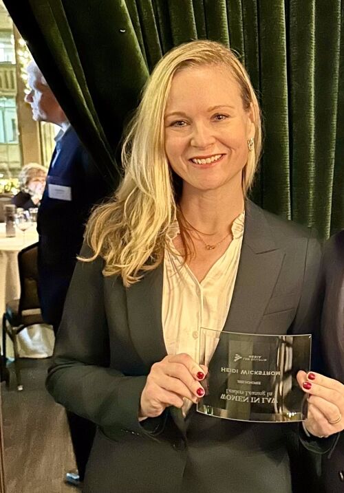 Attorney Heidi L. Wickstrom at the 6th annual Top Women in Law Awards