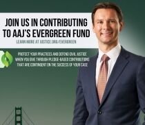 Salvi, Schostok & Pritchard P.C. Honored with AAJ’s Evergreen Award in July 2025 - promotional image