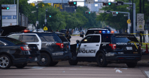 Police cars at an accident